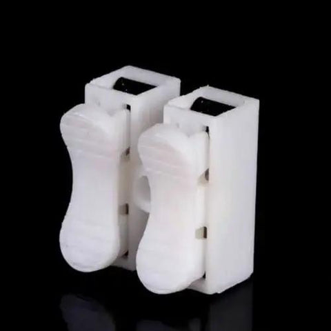100 Piece CH2 Quick Connector Cable Clamp Terminal Block Push Type Spring Wire LED Kit For Easy Electronics Wiring Supports 0.5 To 2.5 Mm2 Wire Less Than 250V And 10A Durable PP PE Retardant Plastic