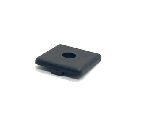 15 Series 1.5 Inch Square End Cap Black ABS Plastic for 80 20 Aluminum Extrusion T Slot Accessories Ten Pack front view