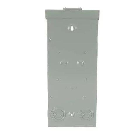 Front view of Type 3R Enclosed Main Breaker Panel 200A Single-Phase Surface Mount 22 kAIC PowerMark Gold NEMA enclosure