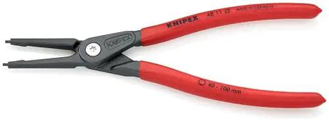 Knipex Internal Precision Snap Ring Pliers Go To Pro Grade Tool For Internal Circles with red handles and screw joint visible