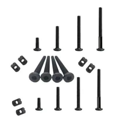 32 Piece M6 Hex Bolts And Socket Nuts Replacement Kit For Beds, Furniture, Headboards And Cribs Includes 12 16 25 35 45 55 65 75 Mm Bolts And 32 Nuts, Durable Carbon Steel, Hex Drive, No Fuss Easy Install.