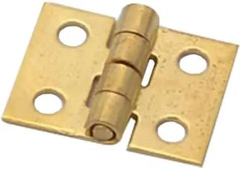 Golden One Twelfth Scale Dollhouse Door Hinges With Screws Set Of Four Hinges And Sixteen Screws For One Twelfth Scale Miniature Doors Cabinets And Furniture DIY Projects Realistic Finish Easy Installation