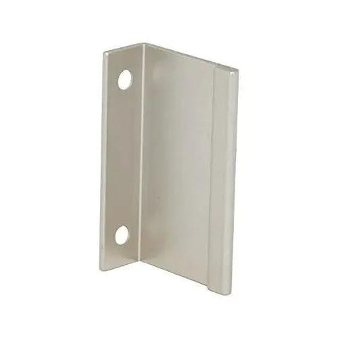 10 Pack Modern Finger Edge Cabinet And Drawer Pulls In Brushed Stainless Steel Finish Center To Center 50mm (1.97 In) Overall Length 70mm (2.75 In) Aluminum Handles For Kitchen Bathroom Home Furniture, showing side view of single pull