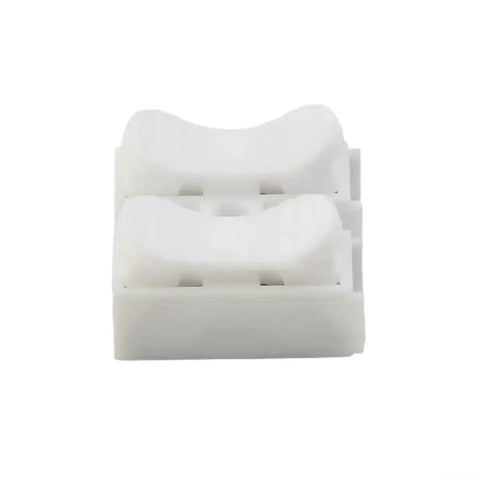 Front view of Spring Quick Wire Connectors 2 Pin Screwless Terminal Block 20 Pack AWG 20 12 Flame Retardant PP Housing
