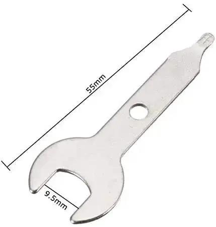 Must Have Pro Grade Three Eighth Inch Open End Wrench And Nine Point Five Millimeter Nut Spanner Set For Rotary Tools Stainless Steel