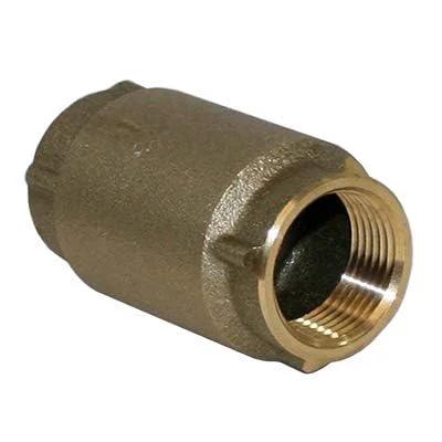 Brass 1-inch check valve CVNL100, no-lead, female threaded ends, 700 Series.