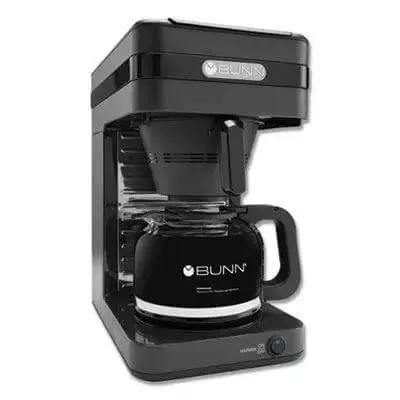 Speed Brew Elite 10 Cup Coffee Maker With A 70 Oz Stainless Steel Hot Water Tank Keeps Water Hot For Quick Brews At The Flip Of A Lid Easy To Read Water Level Indicator Gray in a side view