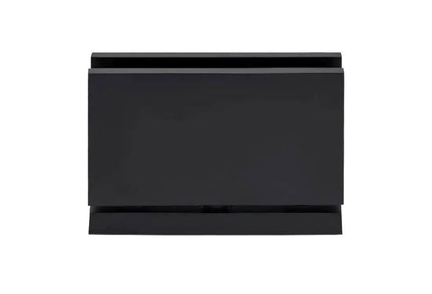 Oil Rubbed Bronze Senior Cardiff Glass Door Hinge For Half Inch Thick Glass Heavy Duty 145 Lb Capacity 36 Inch Max Width Square Corner Design Adapts To Deluxe Header System Cardiff Series
