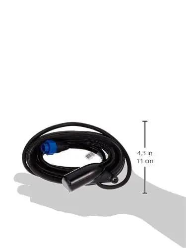 Transom Mount Skimmer Transducer Dual Frequency 83 200 KHz With Built In Temperature Sensor And 7 Pin Connector coiled in hand