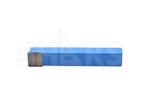 Side view of one piece from a Five Piece Set Of Carbide Tipped Tool Bits In Three-Quarter Inch Shank With C Style Square Nose, C6 Grade, Industrial Standard Size C-12, Pro Grade For Precision Milling And Heavy Metalworking