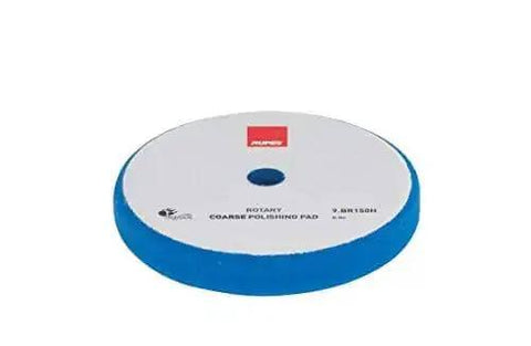 Blue foam pad from Big Foot Rotary Polisher LH19E Standard Kit for safe paint correction and finishing.
