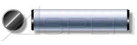 100 Pack M8 By 10mm Solid Heavy Duty Steel Dowel Pins DIN 7 Type A, precision ground locating pins for machinery, pivots, hinges and alignment