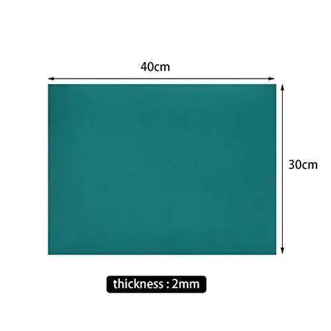 Anti Static Wrist Strap And Ground Mat Set showing 30x40 cm ESD safe silicone mat for electronics maintenance, 2mm thick.