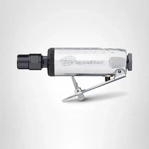 One Quarter Inch Air Die Grinder With Straight Head Design, lightweight aluminum housing, side view of compact 28,000 RPM tool