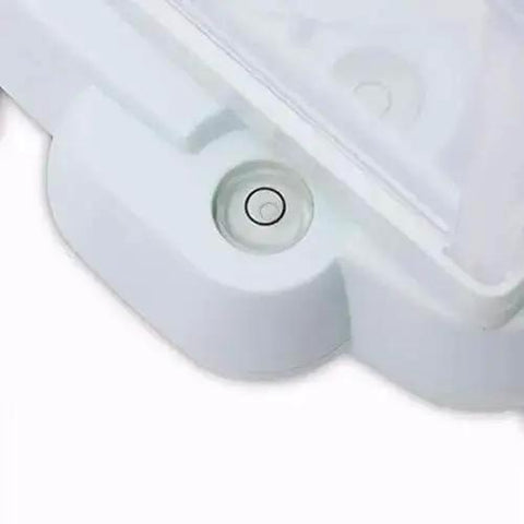 Close-up of base detail on Digital Precision Analytical Balance 2000g x 0.01g High Accuracy Lab Scale, focusing on level indicator.