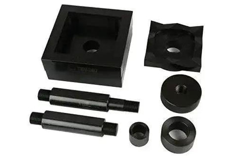 Square 92mm By 92mm 1/4 DIN Panel Meter Punch Die Set With Draw Studs And Spacers, Heavy Duty And Compatible With Greenlee