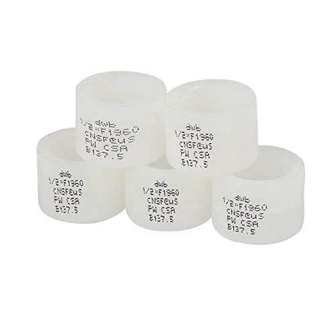 Pack of 100 One Half Inch F1960 Expansion Rings Sleeves For Pex A Piping System EXP RING005 End Stop Certified ANSI NSF 61 ASSE 1061