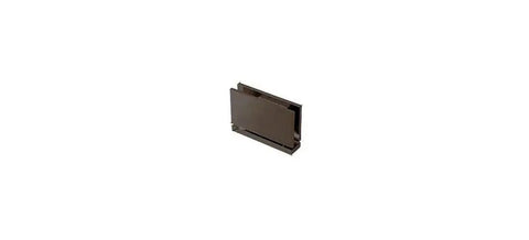Oil Rubbed Bronze Senior Cardiff Glass Door Hinge For Half Inch Thick Glass Heavy Duty 145 Lb Capacity 36 Inch Max Width Square Corner Design