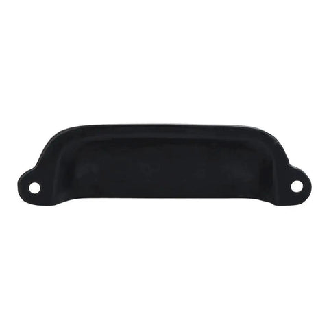 Cast Iron Bin Pulls Set Of 10 3.5 Inch Drawer Pulls Vintage Black Cabinet Handles for kitchen dresser cupboard furniture hardware