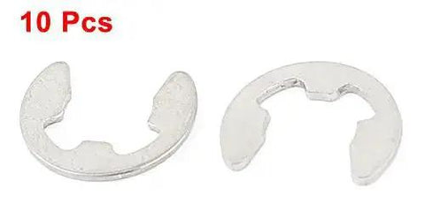 Beefy 8mm External Retaining Snap Ring E Clip Circlip 304 Stainless Steel 16mm Outside Diameter 7.5mm Open Gap 1mm Thick 10 Pack
