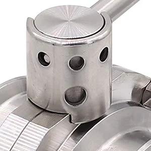 1.5-inch stainless steel 304 tri-clamp sanitary butterfly valve with pull handle