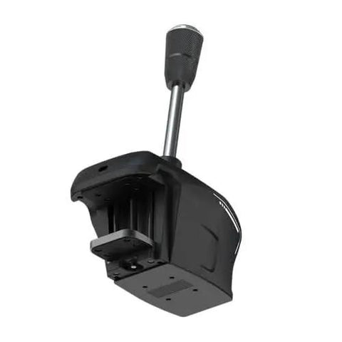 VelocityOne racing shifter and handbrake unit, black housing with silver chrome lever, for PC and Xbox