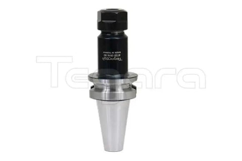 BT30 ER16 80mm Collet Chuck Tool Holder 0.0001 TIR High Precision Milling Spindle Adapter, steel body, front view