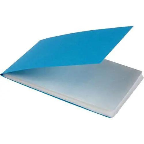Tiffen Lens Cleaning Tissue Paper Pack of 50 Sheets for Cameras with blue cover open to show inner tissues