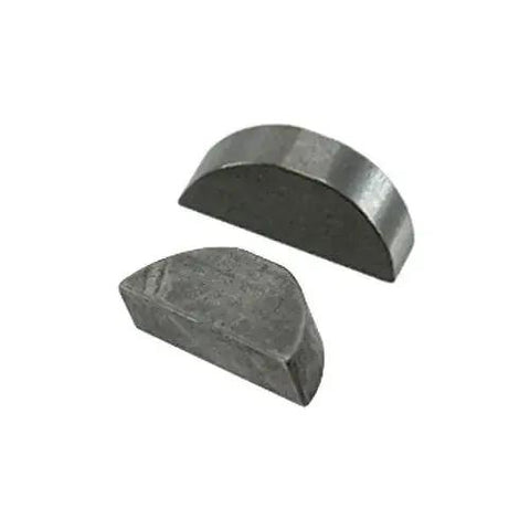1/16 Inch By 1/2 Inch Steel Woodruff Keys Pack Of 12 For Shafts And Gear Assemblies, Heavy-Duty Machine Shop Replacement Hardware