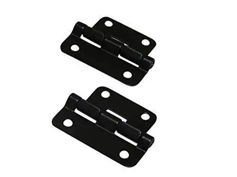 Take Apart Lift Off Hinge Set Of 2 For Cabinets And Doors, 14 Gauge Steel, Black Powder Coat Finish, 2.30 W x 1.91 H, 4 Mounting Holes.