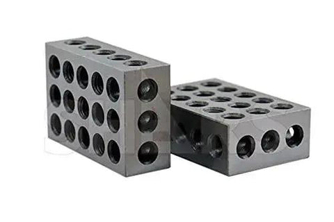 Ultra Precision 123 Block Set With 4 Pairs 2 X 1 X 3 Inch Hardened Steel Precision Blocks 23 Holes Tolerance.0002 Inches.