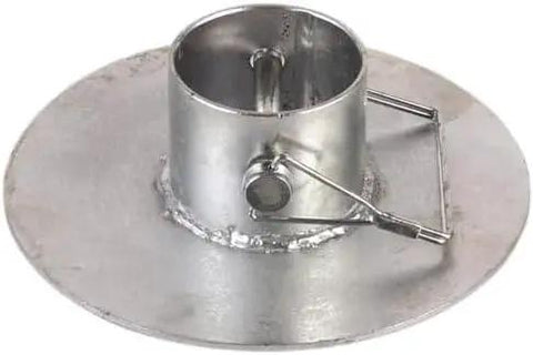 Metal base plate of RV Side Crank Tongue Jack 2000 Pound Capacity 15 Inch Travel For Frame Trailers