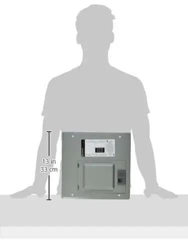 Image showing 125A Convertible Load Center TLM612FCUDP, Main Lug 6 Spaces 12 Circuits, indoor use with a NEMA 1 galvanized enclosure.