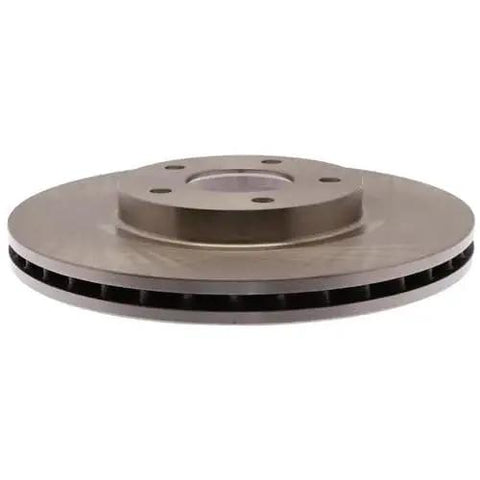 Raybestos R-Line front disc brake rotor; vented metal rotor for Chrysler/Jeep/Dodge/Mitsubishi.