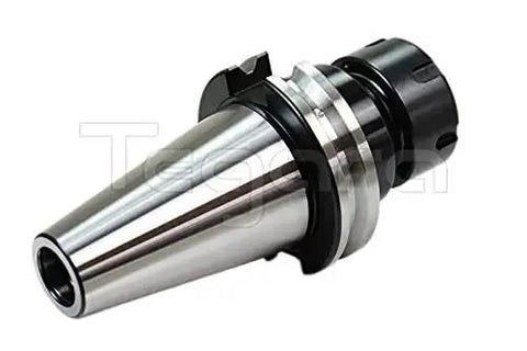 CAT40 ER25 2.5 Inch Projection Collet Chuck Tool Holder close-up, steel body compatible with CNC milling, nut diameter 1.65 inch