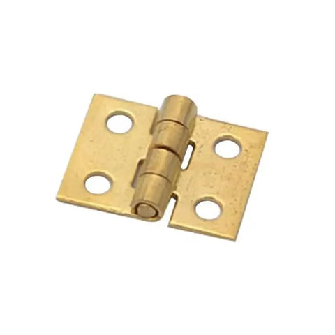 1 Set 1/12 Scale Tiny Dollhouse Door Hinges With 4 Pieces And 16 Screws For Totally Realistic Dollhouse Furniture Doors Cabinets And Diorama Decoration DIY Miniature Hardware