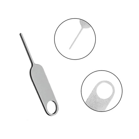 Opening pin from 4-Piece Doorbell Key Tool Kit For Easy Battery Swaps And Mount Removal, durable stainless steel set.