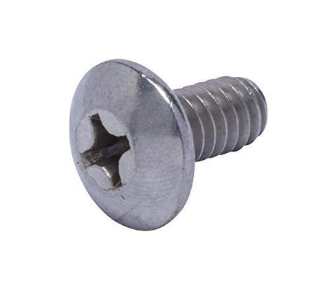 1/4-20 stainless steel truss head Phillips machine screw, 1/2 in long, UNC full thread, plain finish