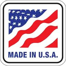 American flag with text 'Made in U.S.A.' on a label