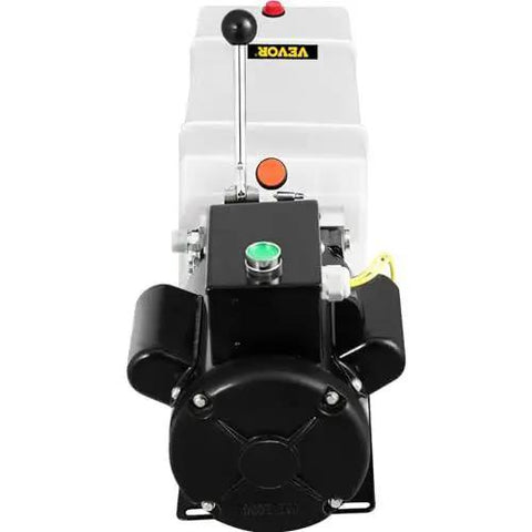 Front view of Hydraulic Power Unit For Car Lifts With 220V AC Motor, 3 HP, 2750 PSI, 6 Liter Reservoir, pumps for automotive hoists