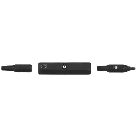 Interchangeable bits for Impact Rated 11-in-1 Multi Bit Screwdriver And Nut Driver with Phillips, Slotted, Square, and Torx components