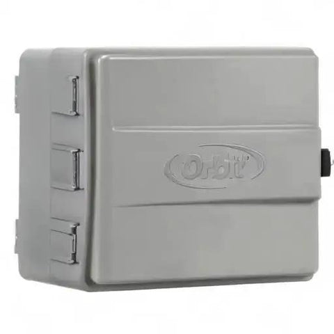 Outdoor Sprinkler Controller Cabinet With GFCI Weatherproof ABS Box Tamper Resistant Hinged Door Converts Indoor Controllers