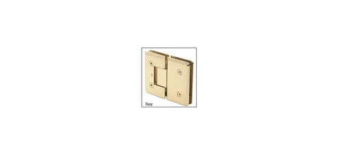 Oil Rubbed Bronze 180 Degree Glass To Glass Plymouth Series Wide Shower Door Hinge, rear view, heavy duty support.