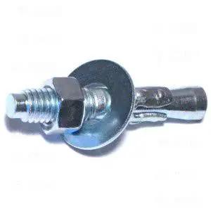 Concrete Stud Anchors 3/8 By 2-1/4 Inch Steel With Zinc Plating for fastening, side view of single anchor