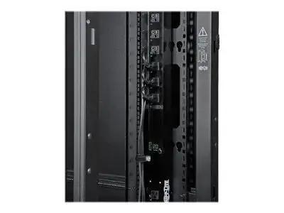 Side Panel for SR42UB Rack Enclosure With Key Lock Latch Black, showing interior view with secure locking handle and heavy duty metal