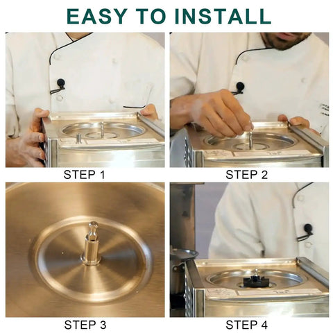 3220 Bearing Sleeve For Beverage Dispenser Replacement installation steps for D and E series WD models, ideal for cafes and restaurants