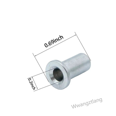 Three Pack 3220 Bearing Sleeve Replacement For Crathco And Grindmaster Dispensers steel bearing sleeve with dimensions shown