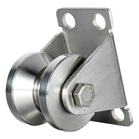 32mm Cable Pulley Wheel Wall Mount With Dual Bearings And Heavy Duty Construction For Smooth Wire Rope Travel 3 To 10mm Stainless Steel V Style Rope Pulley For Pulley System And Sliding Gate Applications