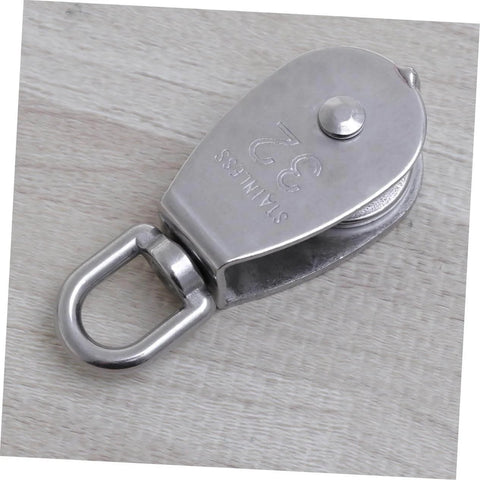 32mm Stainless Steel Single-Sheaved Pulley Roller Swivel Function Heavy Duty Wire Rope Pulley for Lifting Systems