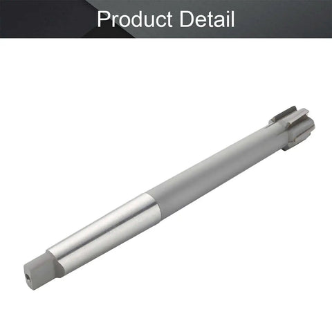32mm H7 Tungsten Carbide Reamer For Lathe Machines, Chucking Reamer With Taper Shank, depicted in a close-up view